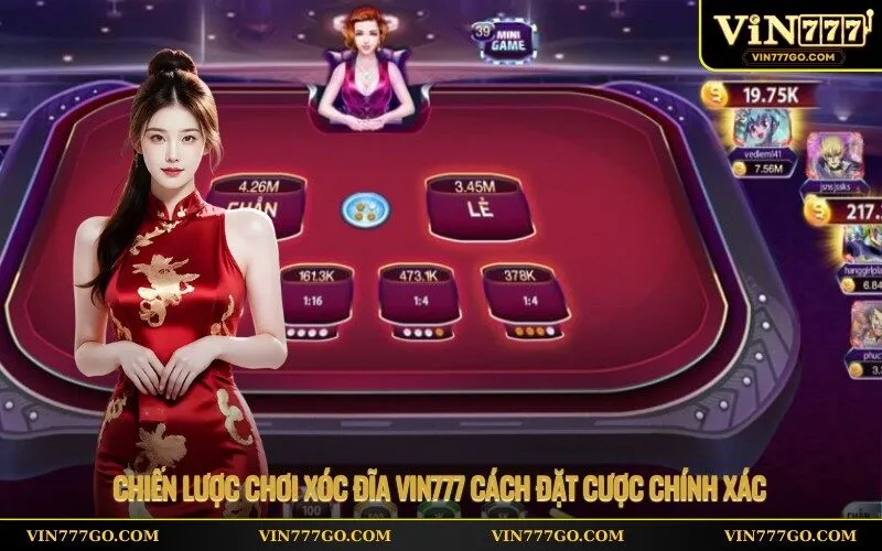 Chiến lược chơi xóc đĩa Vin777 cách đặt cược chính xác